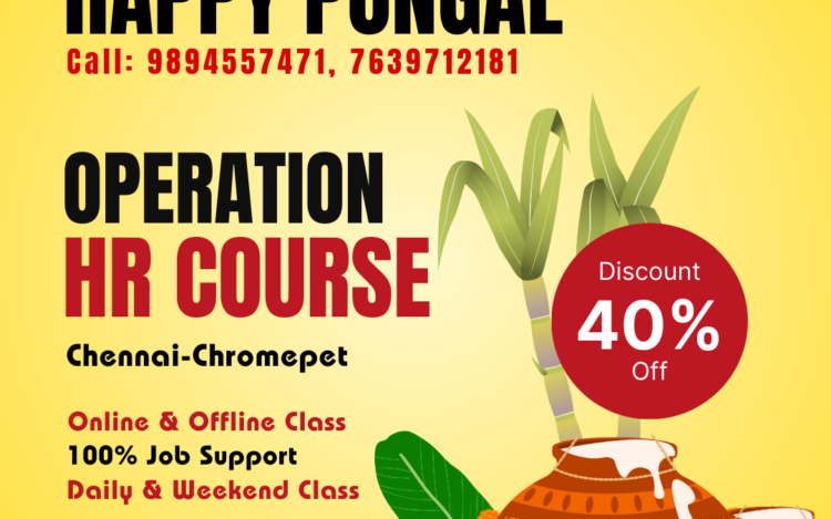 Pongal with 40% Off on HR Operations Course